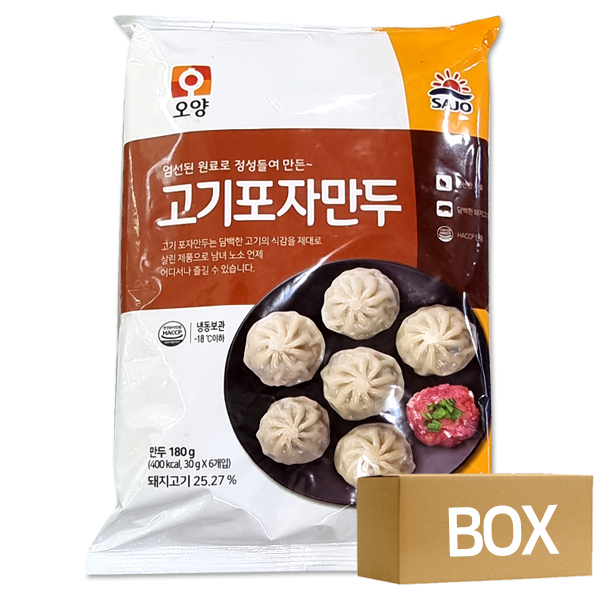 (냉동) 오양 고기포자만두 180g X 20개입 1박스