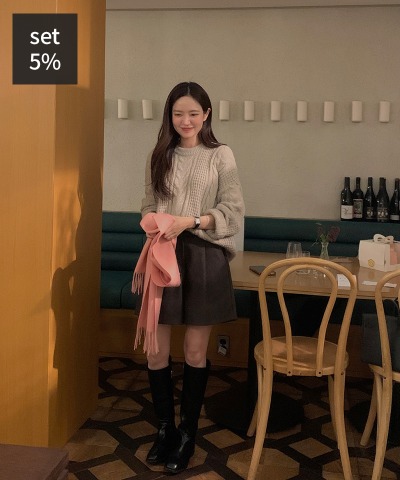 Wished Winter Knit (50% Wool) + Calming Half Pants Women&#039;s Clothing Shopping Mall DALTT