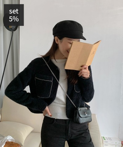 ヴォーグパイピングジャケット+ブランクフクチョンデニムパンツ 韓国ファッション通販 ダルトゥ