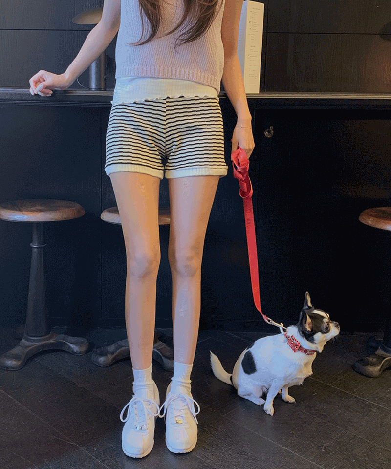 melon striped trousers : [PRODUCT_SUMMARY_DESC]