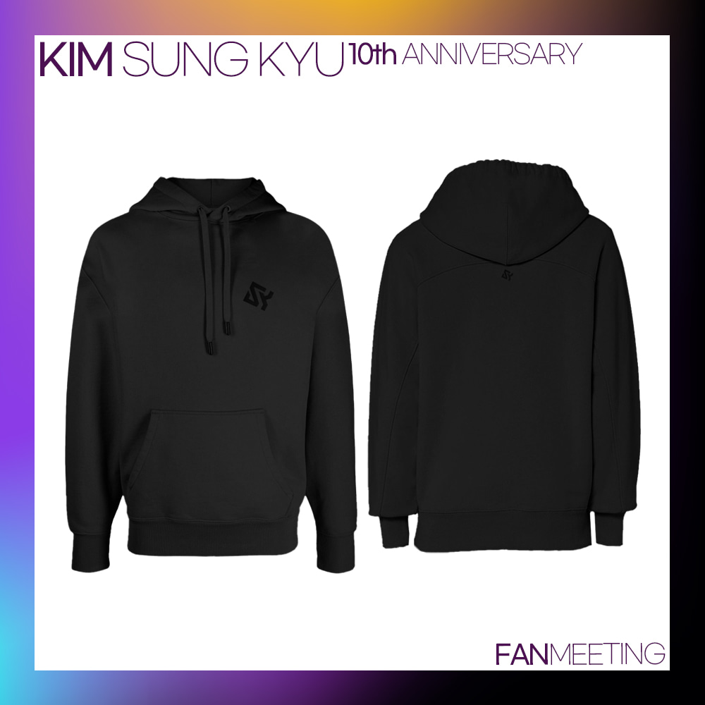 KIM SUNG KYU 10th ANNIVERSARY HOODIE (BLACK) (OVERSEA)