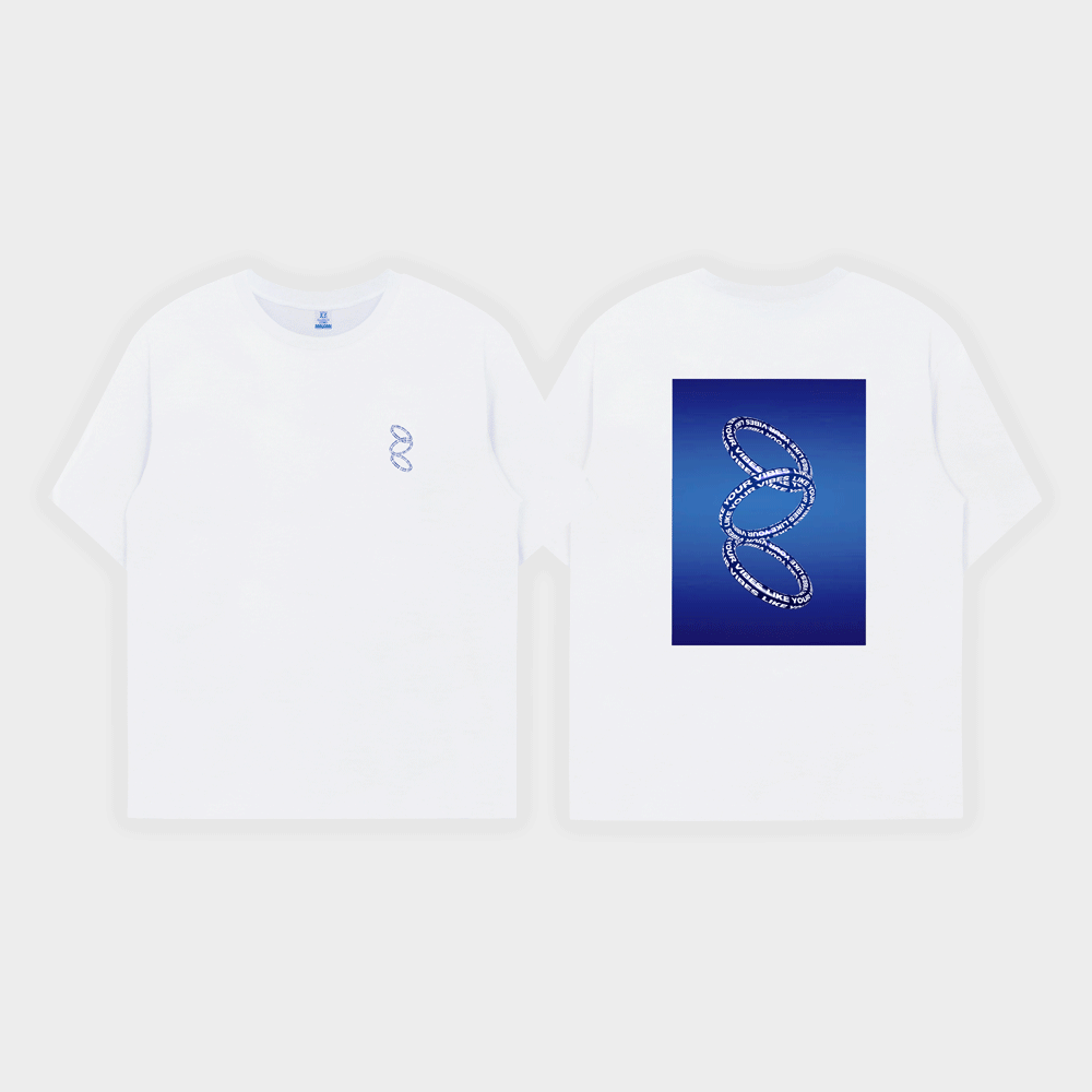 2023 KIM SUNG KYU CONCERT [LV : LIKE YOUR VIBES] T-SHIRT : BLUE RING Ver. (WHITE) (OVERSEA)