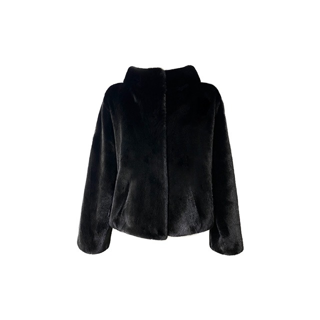 [헤이에스fur_2023] Maison Black Glama Hoodie JK