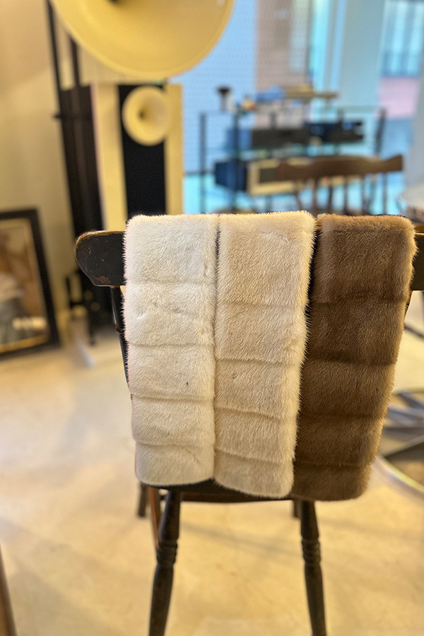 [헤이에스fur] 쁘띠콩 Mink Muffler[팔로미노,아이보리/당일배송]