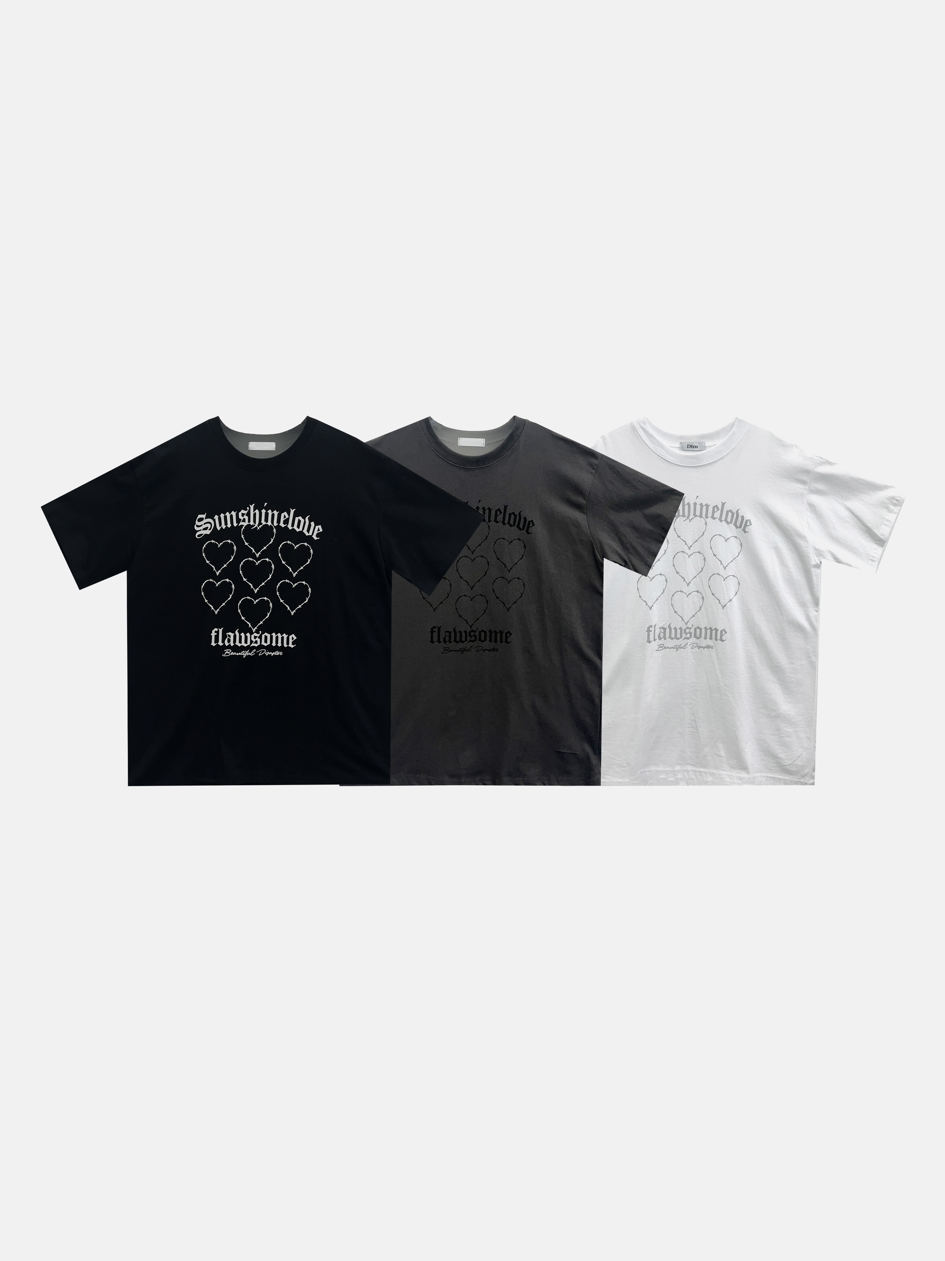 Seven heart T-shirts 3C