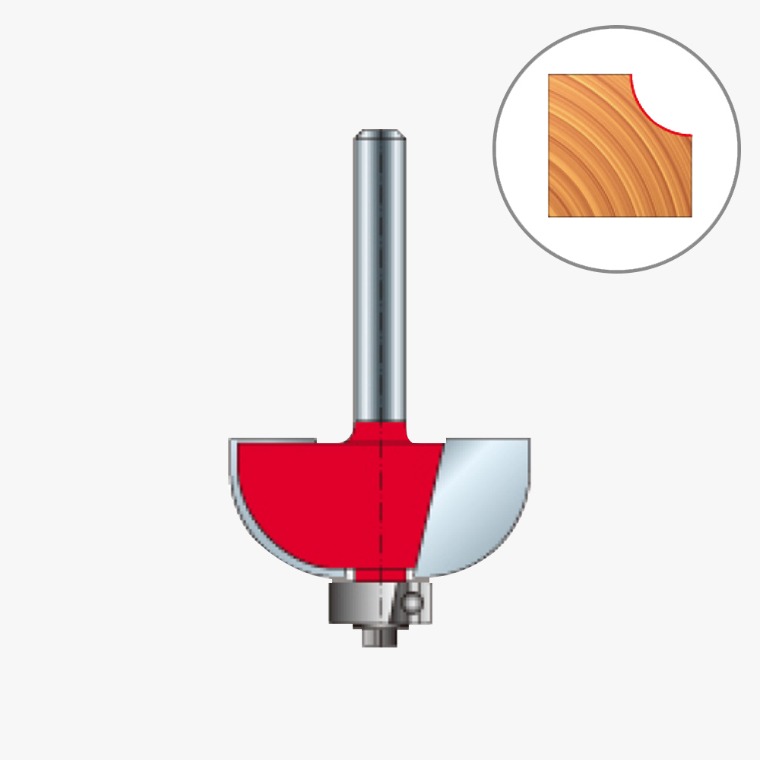 [FREUD] 프레우드 베어링 라운드 비트 6~12mm 샹크 / 라운드길이(R) 옵션/라우터비트/12샹크/홈가공/ 목공비트/목공공예/모서리가공/루터날