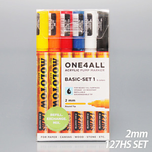 [MOLOTOW] 독일 모로토우 ONE4ALL 마커세트 2mm / 127HS 세트