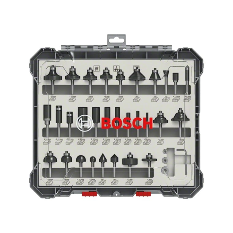[BOSCH] 보쉬 트리머 비트 세트 30종 혼합 6mm 샹크