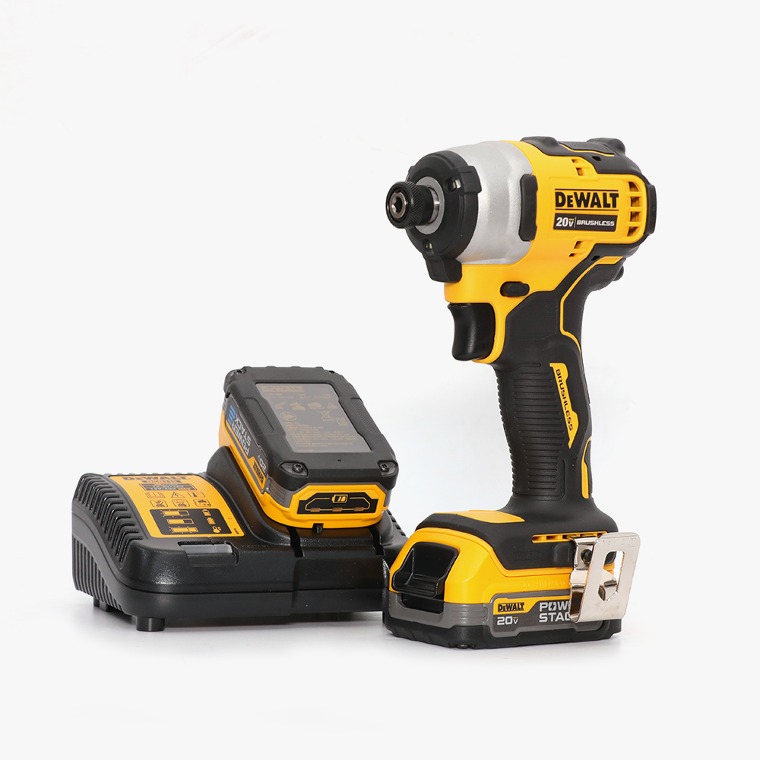 [DEWALT] 디월트 20V MAX 1.7Ah BL 컴팩트 임팩 드라이버 DCF809E2T / 브러쉬리스모터 발열감소 속도조절