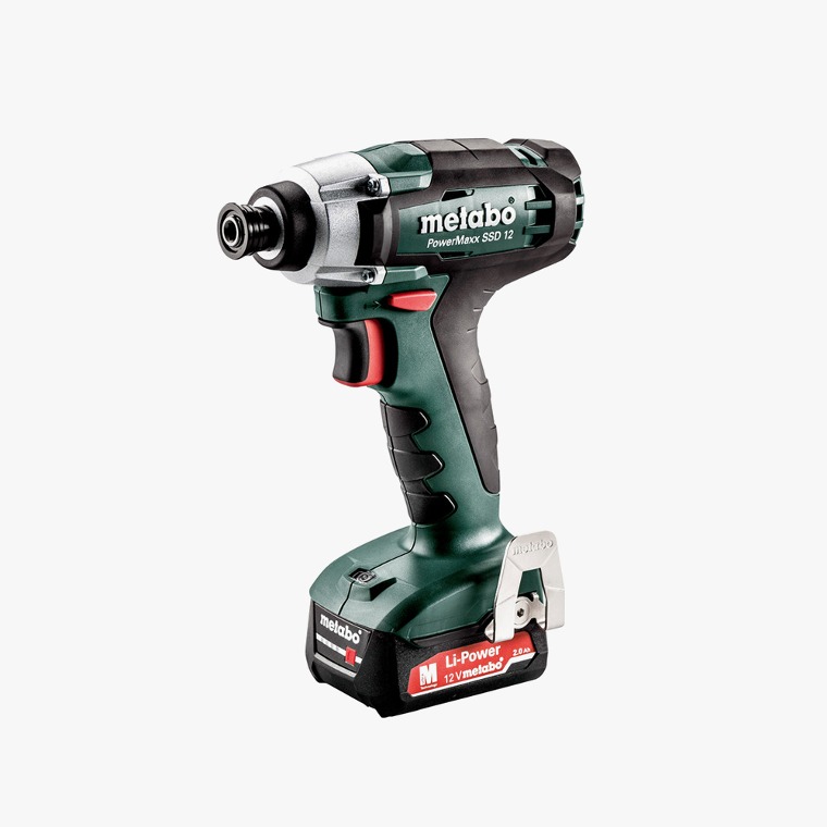 [METABO] 메타보 파워맥스 SSD 12 12V 충전 임팩 드라이버 (Li-power 12V 2.0Ah 세트) 601114830 / 그립감 LED라이트 렌치 컴팩트