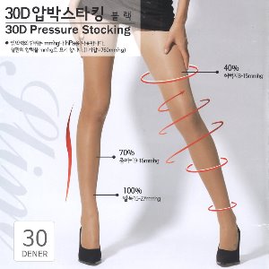 30D 압박 다리 피로 붓기 완화 마사지 효과 팬티 스타킹