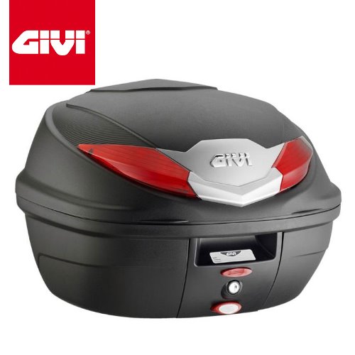 [바이크팩토리]GIVI 모노락 탑박스 블랙유광 (스톱램프 모델) 45리터 - E450N