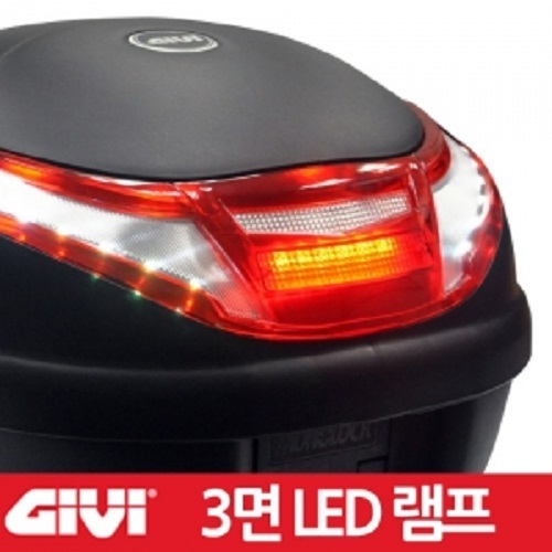 [바이크팩토리]GIVI 모노락 3면 LED 스톱램프 30리터 - E30RN-S3