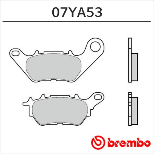 [바이크팩토리]MT-03 브렘보 리어 브레이크 패드 (파츠넘버 07YA53)