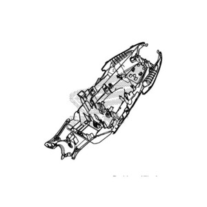 [해외]CBR650F (17-18) 리어 컴플리트 휀다 (태국 정품) 파츠 넘버 : 80105-MJE-DB0