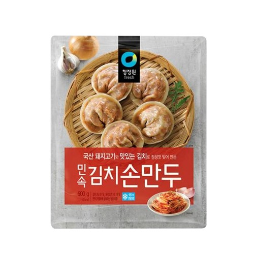 [이제이푸드스토리] 청정원 민속 김치 손만두 600g