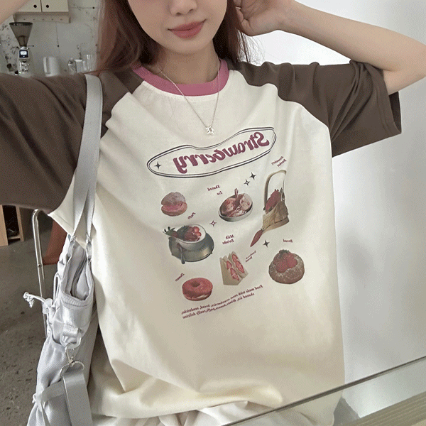 [유니크/캐주얼] 오멜로 나그랑 루즈핏 반팔 티셔츠