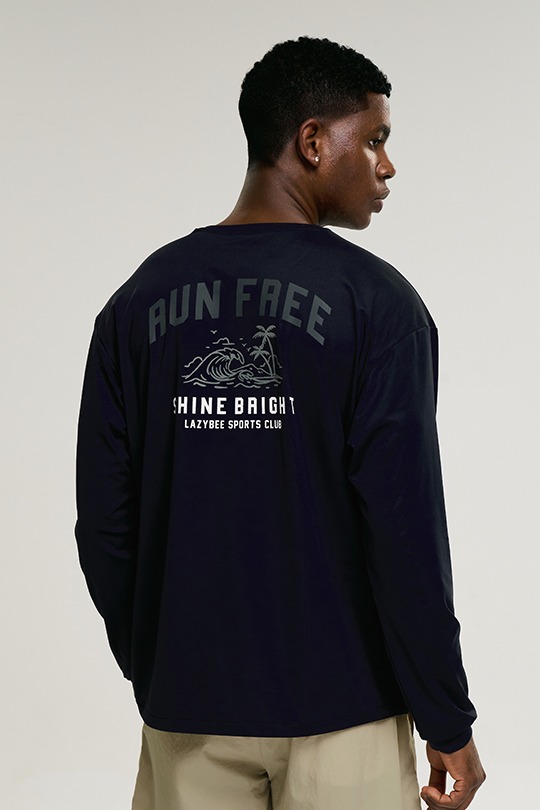 에어프레쉬 스트링 오버핏 남성 롱 슬리브 블랙2레이지비 래쉬가드