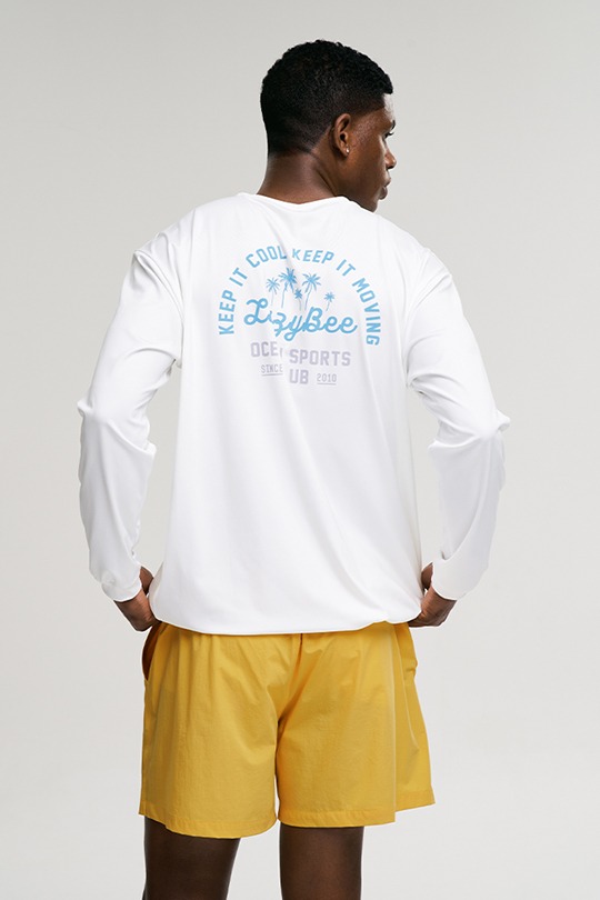 [SET] 남여공용 에어프레쉬 스트링 롱 슬리브 + 스트레치 쇼츠 M 화이트레이지비 래쉬가드