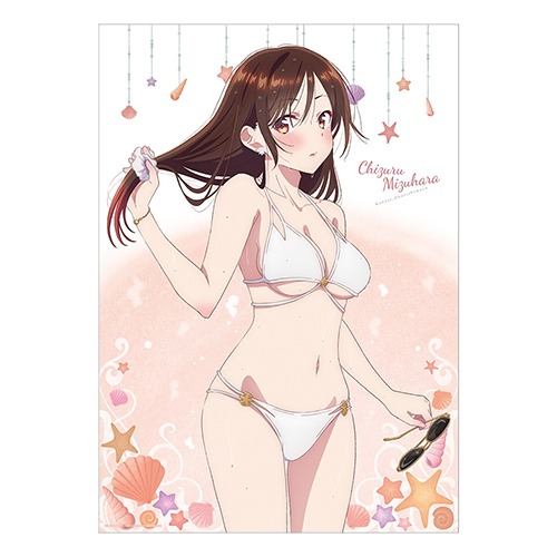 [입고완료][카도카와][여친 빌리겠습니다] 수영복 클리어 포스터 A3 사이즈 미즈하라 치즈루