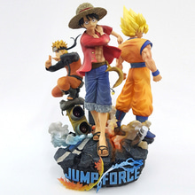 [입고완료] JUMP FORCE (점프 포스) 한정 특제 디오라마 콜렉터즈 에디션 몽키 D 루피 &amp; 슈퍼 사이어인 손오공 &amp; 우즈마키 나루토 (게임한정판)