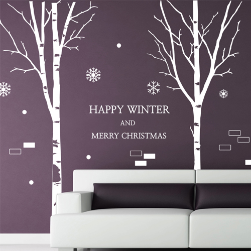그래픽스티커 (gm-cj641)-행복한겨울나무