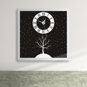 디자인액자시계(gm-cx045)-눈과 겨울나무