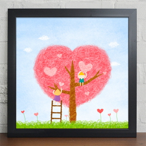 인테리어소품(gm-cy159)아이들 마음 속 사랑 꽃사랑 나무