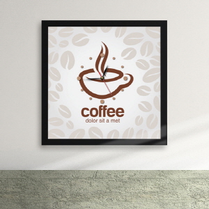 디자인액자시계(gm-cy371)-행복의 커피 액자벽시계