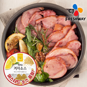 [CJ프레시웨이] 자연차림 오리훈제(슬라이스 무항생제) 200g×7  + 소스 150g