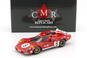 1:18 CMR 1970 Le Mans Ferrari 512 S #8 Merzario/Regazzoni 24H Le Mans  다이캐스트 페라리 자동차 모형 