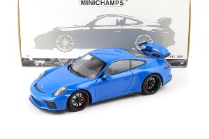 선주문 1:18 MINICHAMPS 110067024 PORSCHE 911 GT3 - 2018 - BLUE 다이캐스트 모형