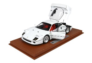 선주문 bbr 1:18 Ferrari F40 Bianco metallizzato with Display Case