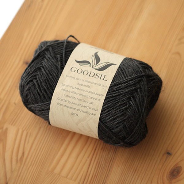 챠콜색천연마 Charcoal Natural-linen(100g)(SALE)굿실(경안섬유)