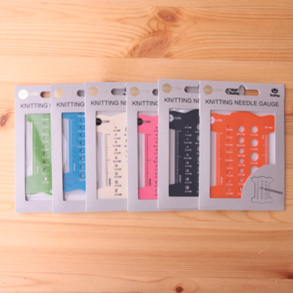 튤립 니팅니들 보빈게이지 KNITTING NEEDLE GAUGE [AC-053e~AC-058e]굿실(경안섬유)