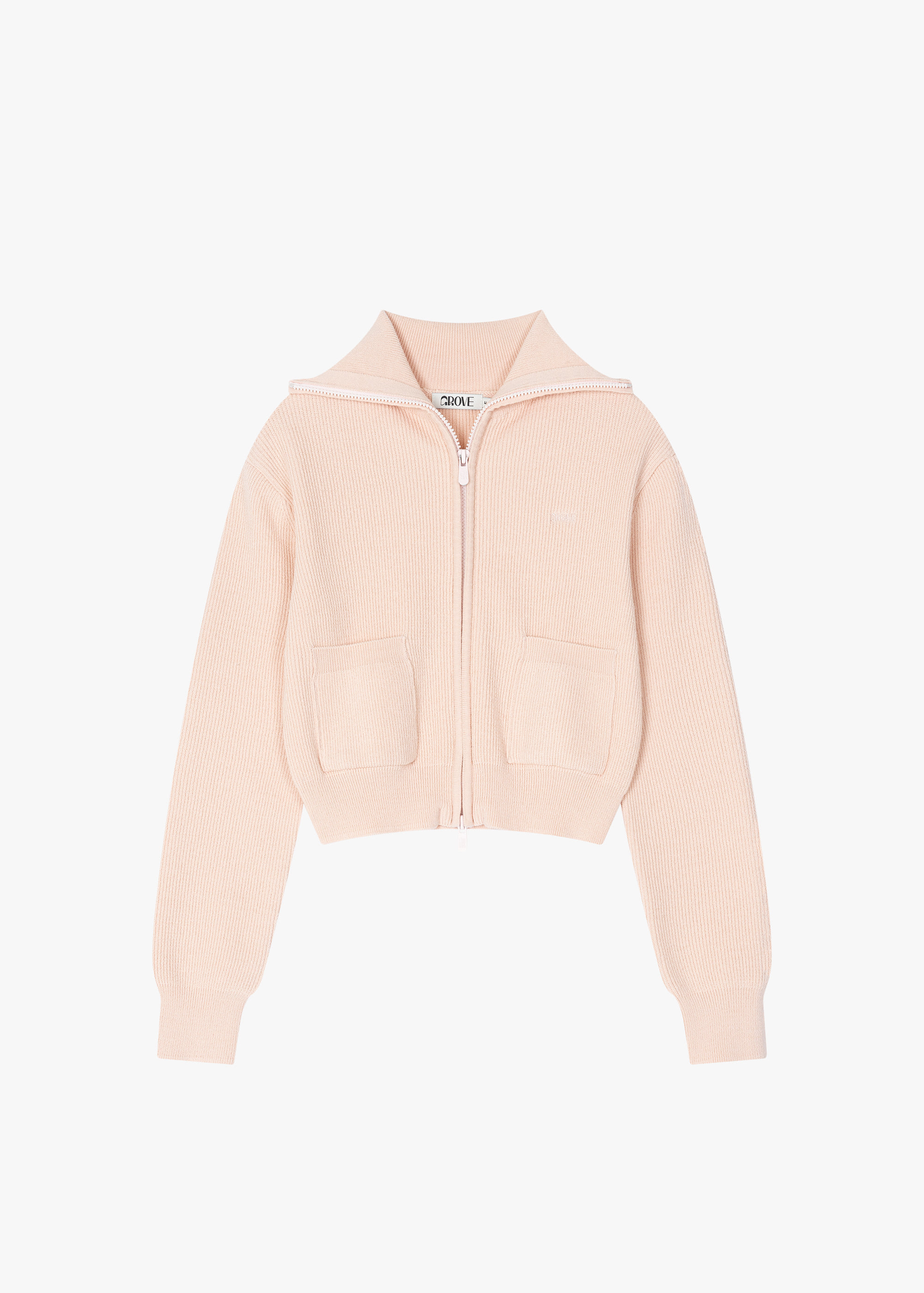 POUT KNIT ZIP-UP [4COLOR]