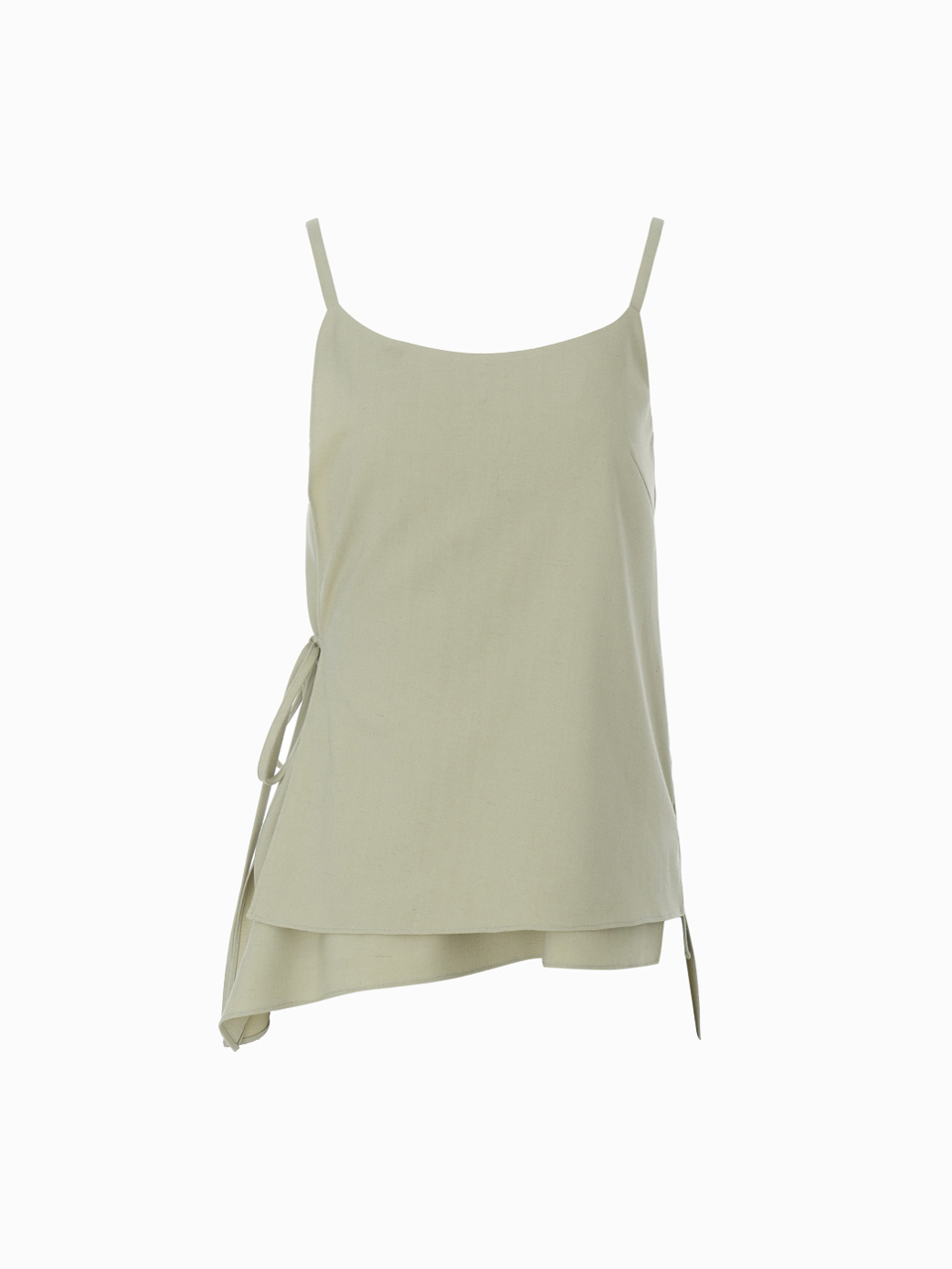 HACIE - LINEN BLENDED LAYERED SLEEVELESS TOP [3COLORS]