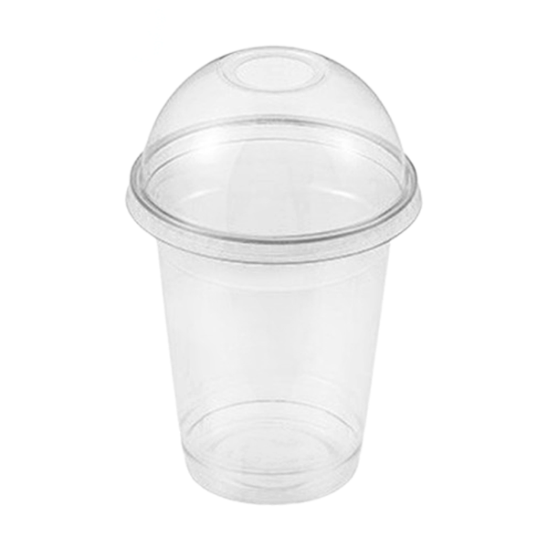 14 oz Transparent Cup (Beverage Cup/Slush Cup/Cotton Candy Cup) 100p + Lid Options
