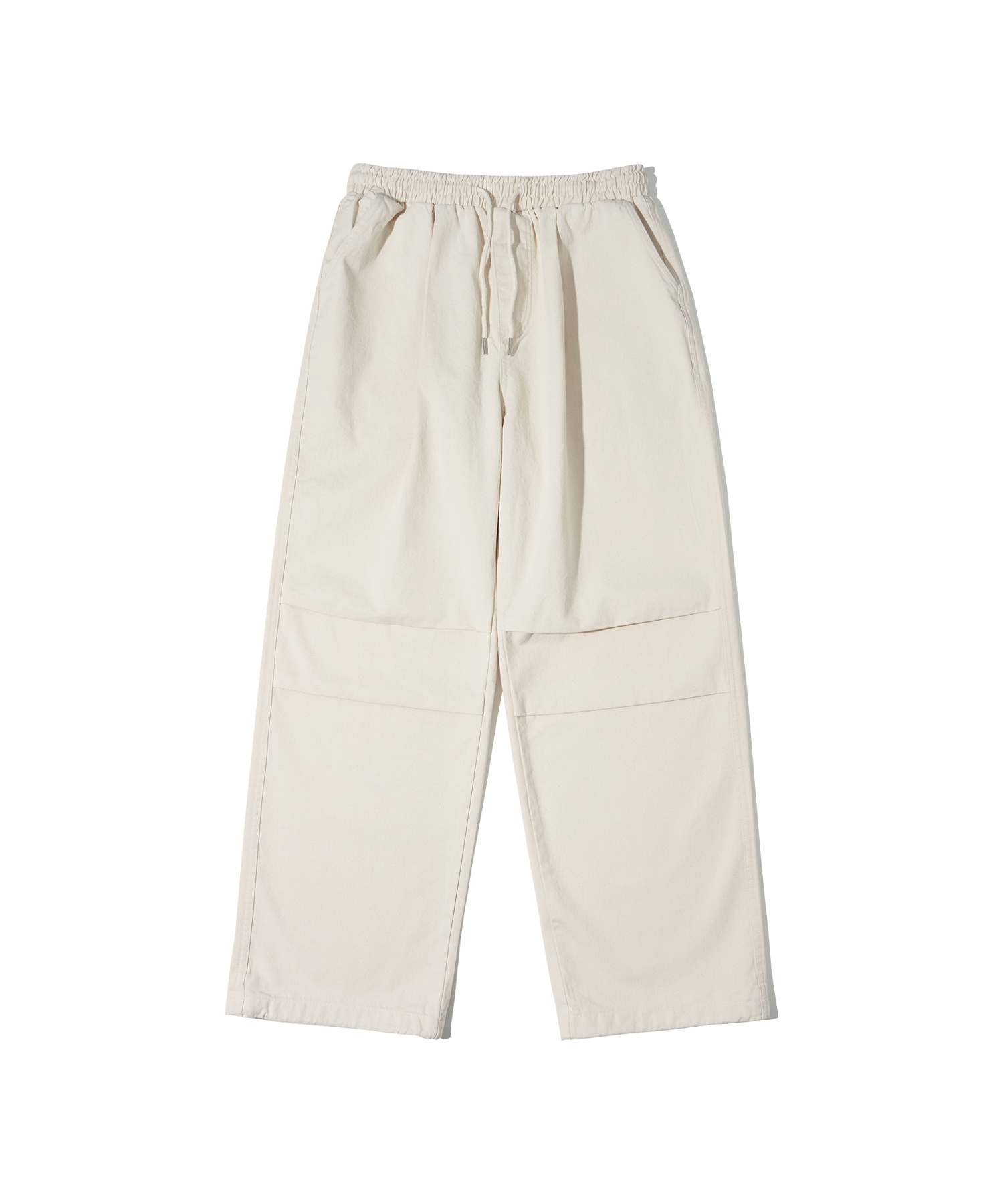 P10008 Utility banding wide pants_Cream