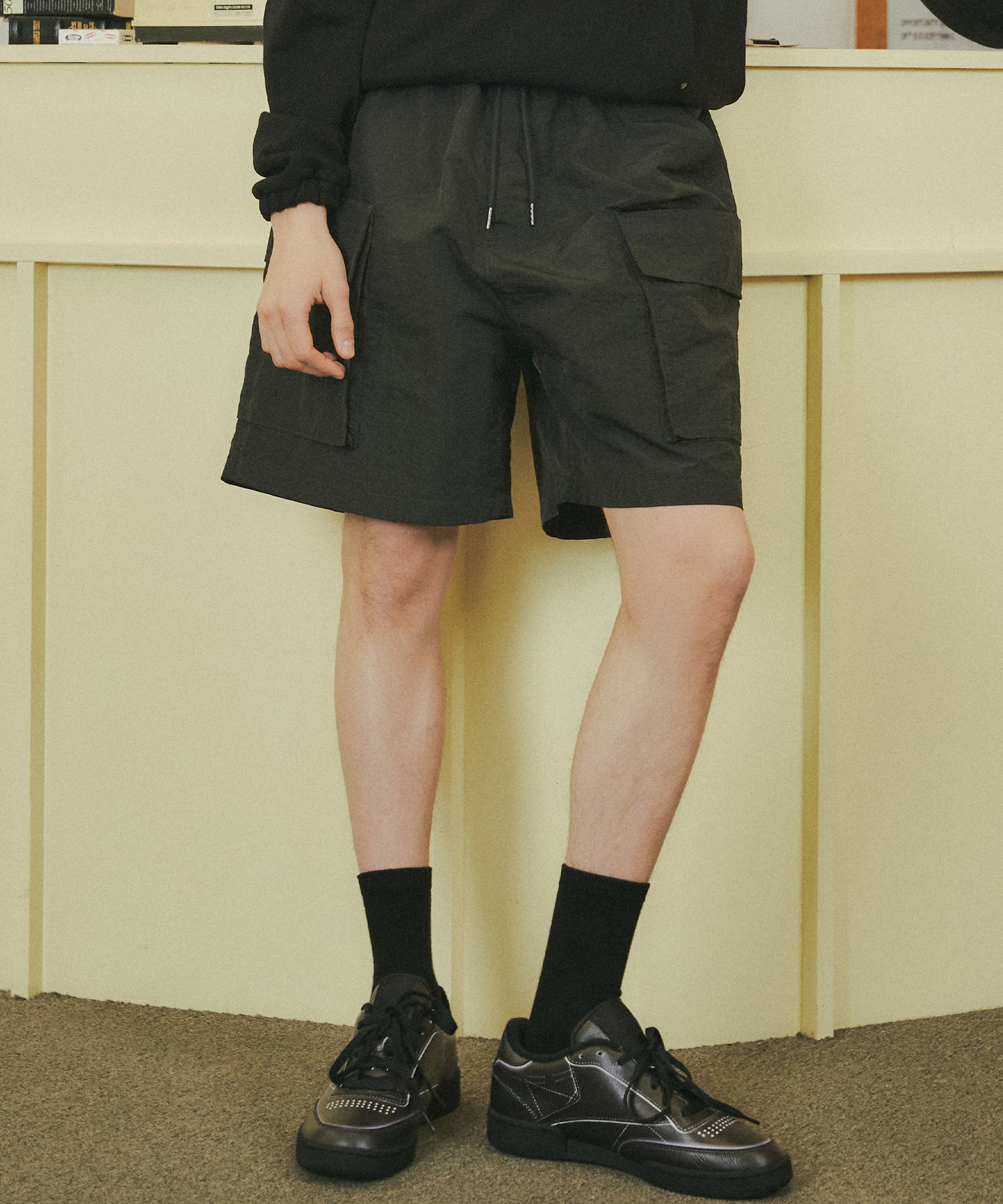 P10002 Bermuda cargo shorts_Charcoal