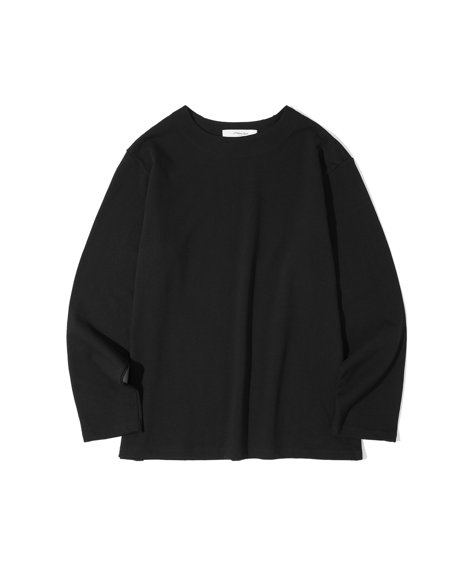 T20002 Boat neck long sleeve_Black