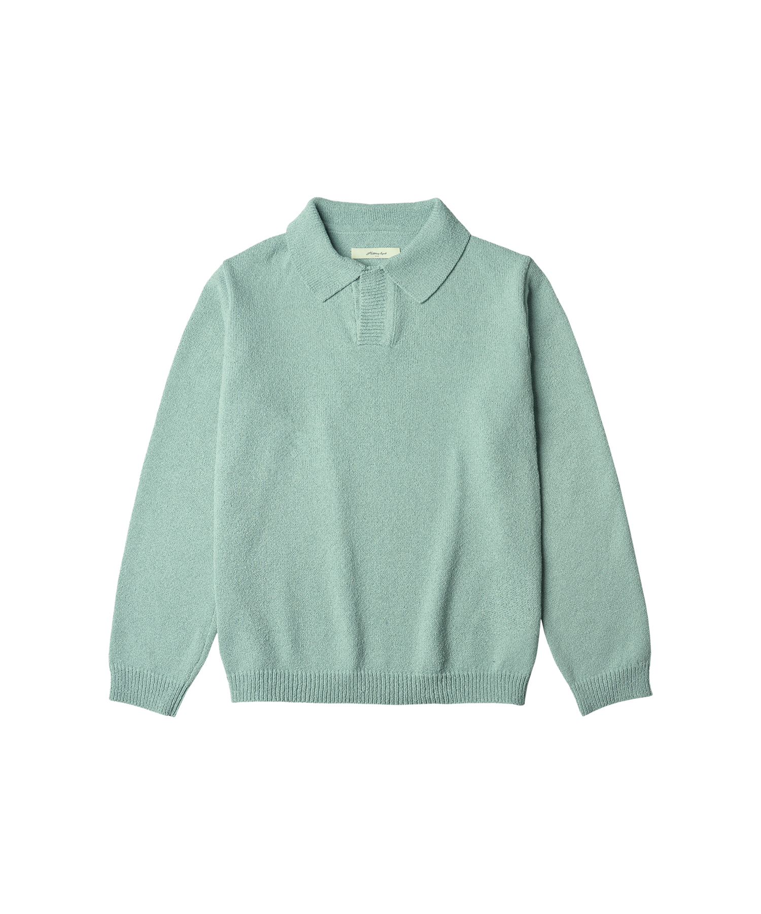 T20026 Boucle collar knit_Mint