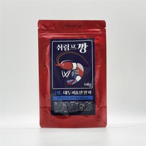 쉬림프깡 3깡 대두피&amp;알팔파 60g (새우 사료)