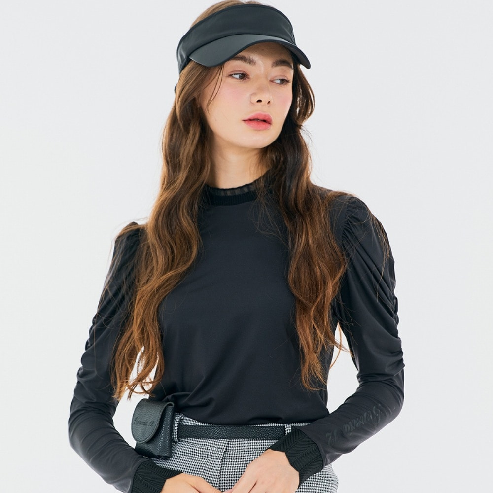 [BEN] 베네시아12 발열 셔링 티셔츠 블랙 P0000ODC