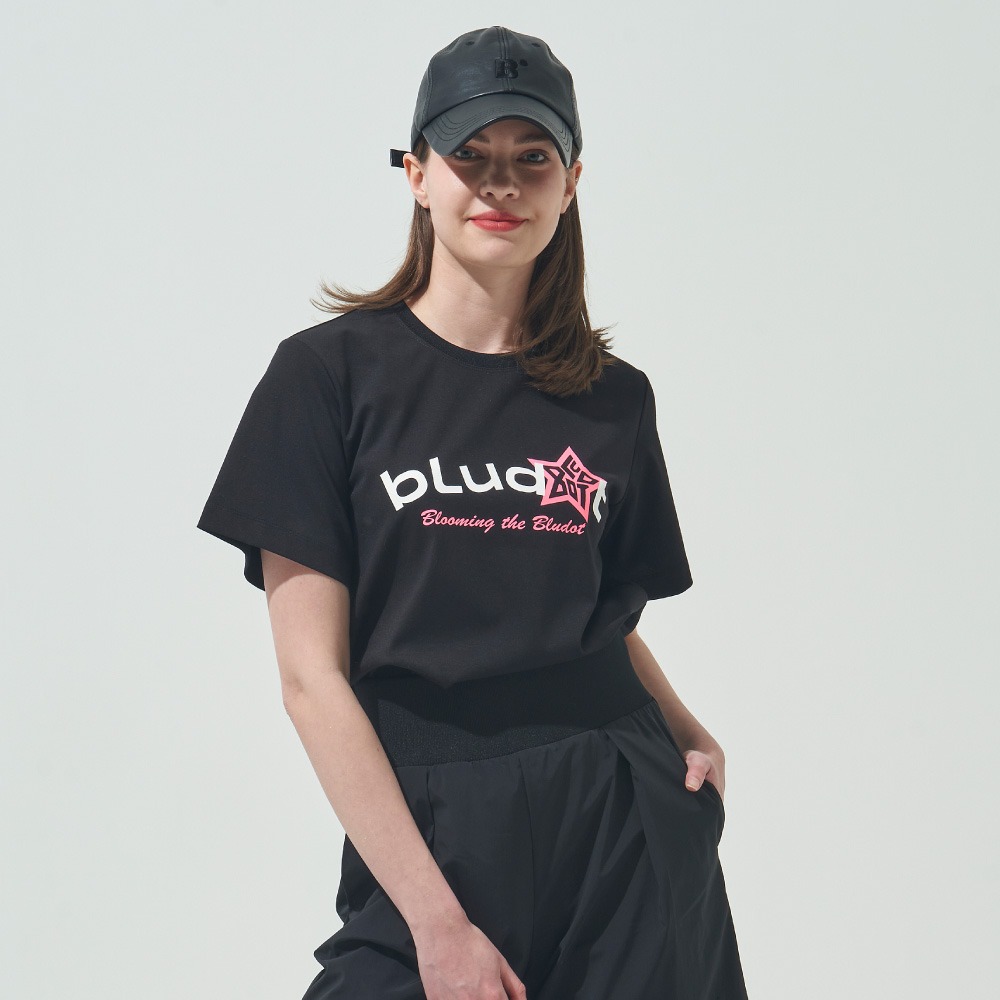 [BLU] 여성 아트워크 프린팅 반팔 티셔츠_BP BD3SWTS20BP