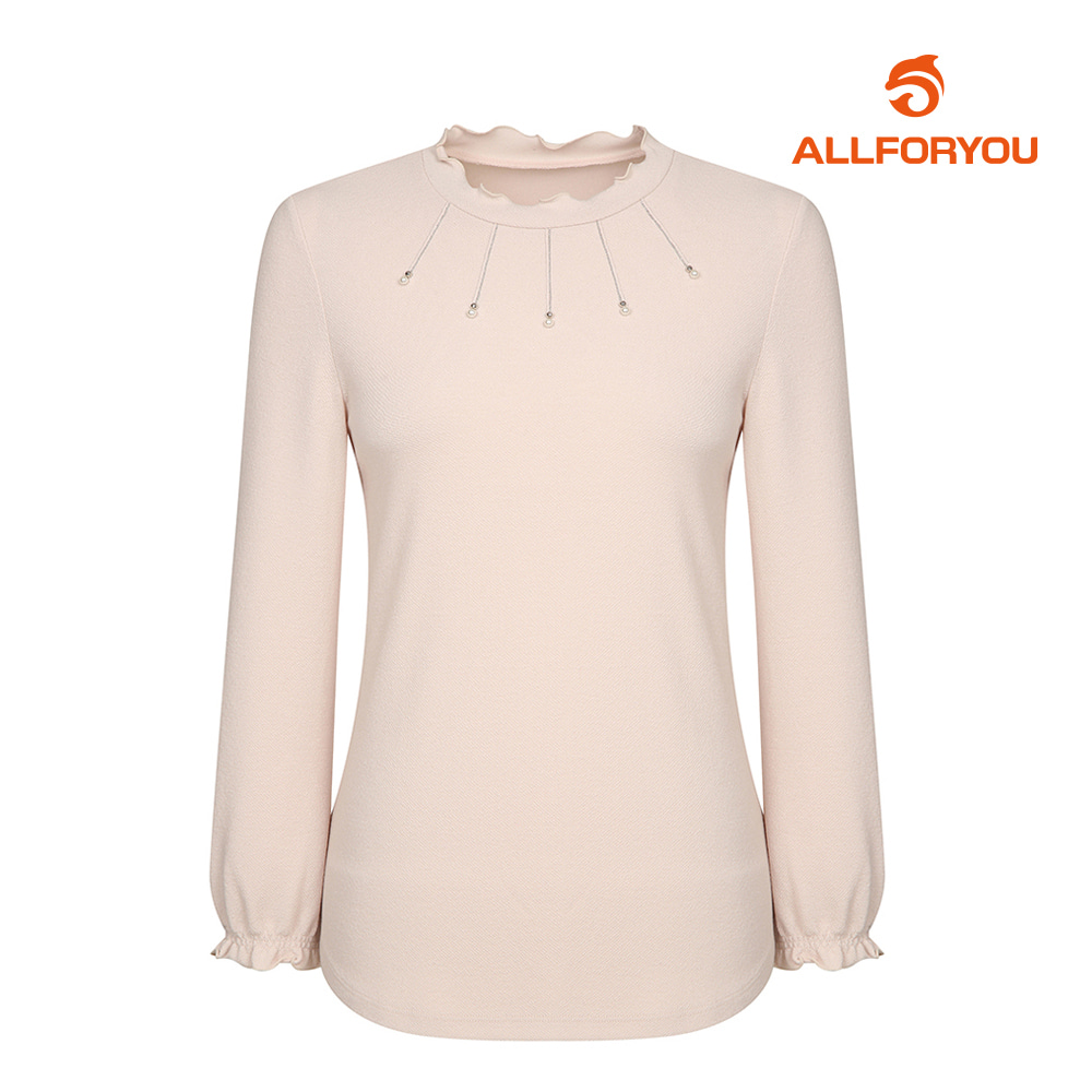[올포유] 여성 넥장식 티셔츠 ALTRK1311-509
