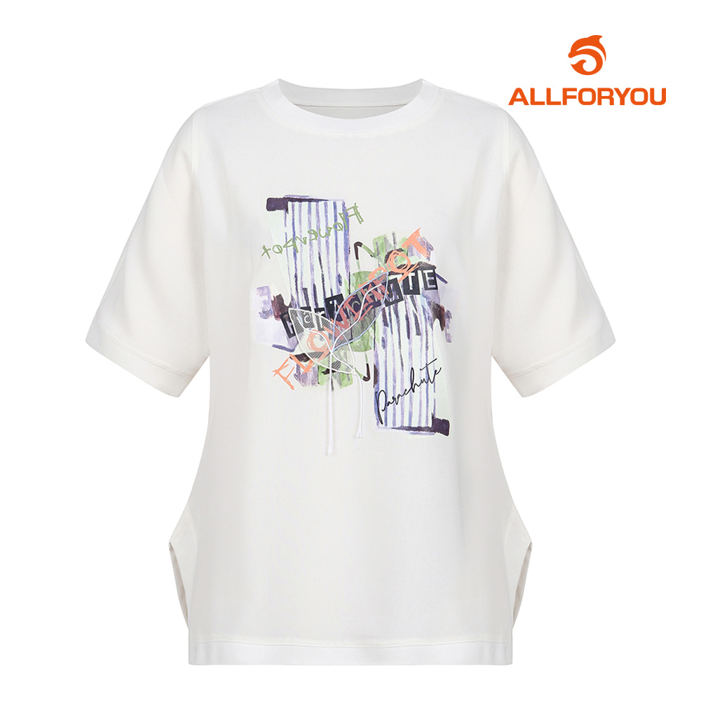 [올포유] 여성 반팔 티셔츠 ALTRK6136-100_G