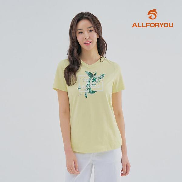 [올포유] [모델착장] 23SS 여성 원포인트 반팔 티셔츠 ALTRM4151-203_G