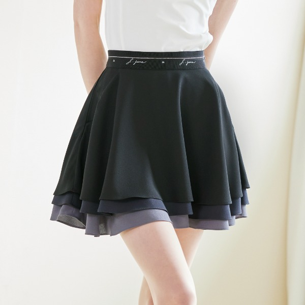 [JJA] 제이제인 캉캉 플레어 스커트 Can-can Flare Skirt (Black) J197SK04BK