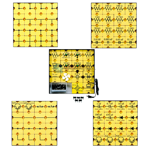전기회로 실험장치(5종 세트 투명케이스입)